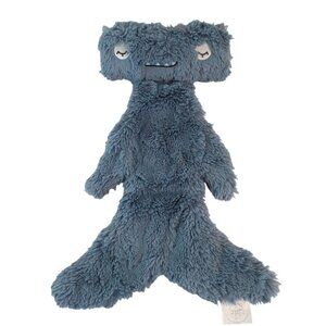 Slumberkins Blue Hammerhead Shark Lovey 14" Baby Security Blanket Flat Snuggler